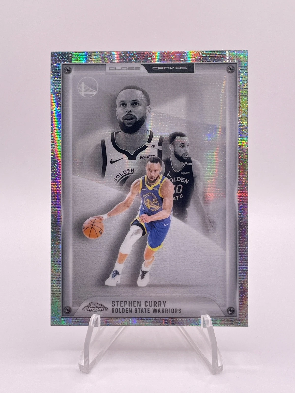 Stephen Curry Glass Canvas